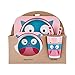 Produktbild FloralLive Kinder-Geschirr-Set 5er Baby-Bambusfaser-Cartoon Bowl Tier Geschirr Set Kleinkind-Cup-Löffel-Gabel