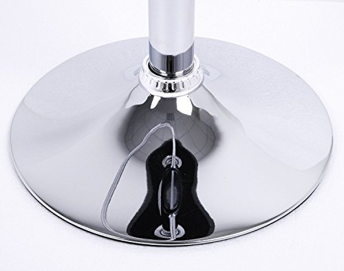 WOLTU BH23ws-2 Barhocker Tresenhocker, gute gepolstert, Kunstleder, Höhenverstellbar, Drehbar, 11 Farben, 2 x Hocker, Weiss - 8