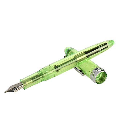 WalshK Luxus-Füllfederhalter Jinhao 992 Spirale Transparent Buntes Büro Fine Nib (Klar)