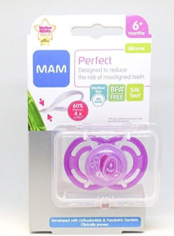 MAM Perfect - 1 x Soother 6m+ (Lilac Butterfly)