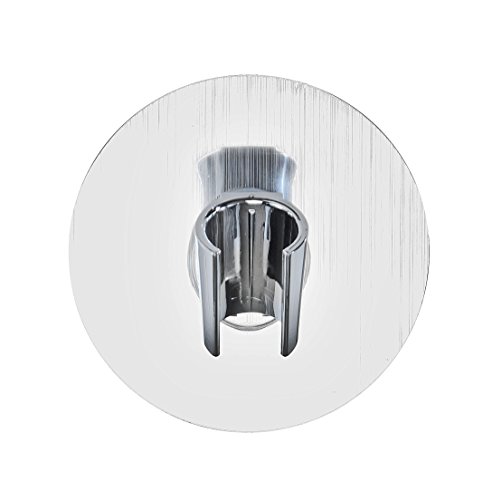 Wenko 22133100 Static-Loc Duschkopfhalter Osimo Befestigen ohne bohren, Polyethylenterephthalat, silber, 9,5 x 9,5 x 6,2 cm - 2