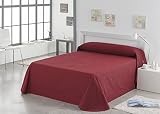 175 gr/m2 Es-Tela Burgos Colcha/cubrecama Foulard con Tejido Jacquard, para Cama de 105 cm, Algodón-Poliéster, Burdeos, 100/110 (Doble), 280x200x0.2 cm
