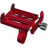 Ally Mobile KR01 Bicycle Motorcycle Handlebar Phone Holder, RED with Metal Screw