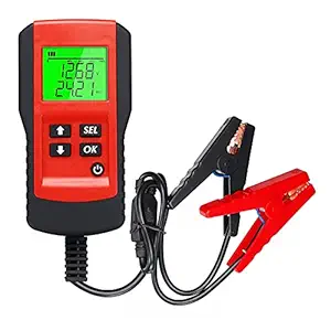 Honeytecs Battery Tester Car Battery Load Tester 12V 100-9999CCA Digital Battery Analyzer for Cars and