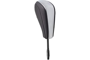 Hacreyatu Palanca de cambio de marchas automática palanca de cuero para B-M-W E90 E91 E92 E93 E81 E84 E82 E87