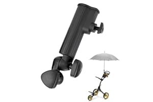 Sharharge Golf Umbrella Holder Extender, Golf Trolley Umbrella Holder, Universal Golf Push Cart Umbrella Mount Umbrella Stand Attachment