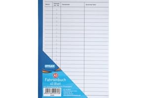 TOPPOINT Fahrtenbuch/DIN A5 / 40 Blatt