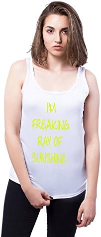 I'm Freaking Ray Of Sunshine XXL Womens Tank Top T-shirt