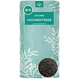 Jasker's Hochbeet Bioerde/Bio Erde für Kräuter und Gemüse / +Dünger + Wurzelaktivator (Hochbeeterde, 20 L)