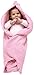 Wallaboo Baby Blanket Fleur, Supersoft 100% Cotton, For Pram, Moses Basket or Crib and Travel, Sweet Pink