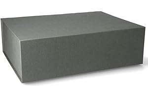 ideas in boxes Premium Gift Box with Lid, Foldable, Gift Box, Magnetic Box, Gift Packaging for Christmas and Birthday, Magnetic Folding Box, Grey, 44 x 30 x 12 cm