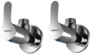 Essco Jaquar Group COS-103053 Cosmo Stop Cock with Wall Flange Angle Cock Faucet, Wall Mount Installation Type - Set of 2 pcs