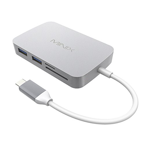 MINIX NEO C USB-C Hub Multiport Mac Konverter mit HDMI Port Unterstützung 4K Audio-Grau (kompatibel mit Macbook,Macbook Pro und so weiter) - 7