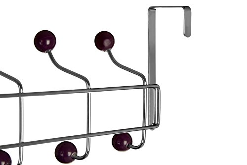 Premier Housewares Türgarderobe, 10 Haken violett - 3