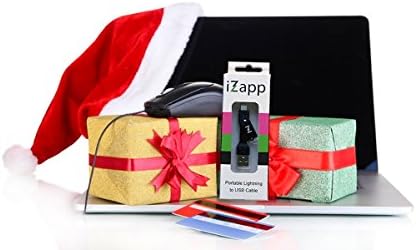 iZapp Lightning to USB Keychain Cable for Apple iPhone 6, iPhone 6 Plus, 5, 5S, 5C, iPad Air, Mini, iPod Touch, Nano - Black