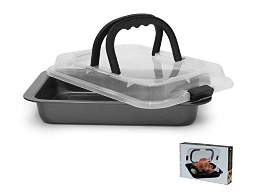 BUYLLOON HOME 555Y936 - Bandeja Horno con Tapa Y Asas 36X2