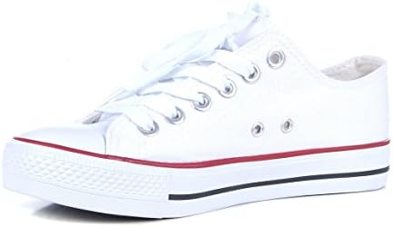 canvas low top plimsole lace up rubber toe trainers