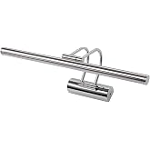 SekaTech Chrome Case LED Flute Sconce | 6W | 3200K Daylight | 35cm | Wall Mounted Mirror/Table/Picture/Bathroom Mounted Decorative Light | IP2