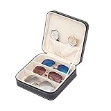 [Tamaño perfecto] Mantenga sus pares favoritos de gafas y gafas de sol organizados y fáciles de encontrar con esta bonita funda de almacenamiento; el tamaño inteligente es perfecto para llevar en sus bolsas.
