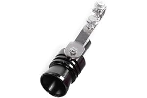 YILILAY Turbo Sound Whistle Universal Aluminum Alloy Turbo Sounder Maker Exhaust Pipe Oversized Roar Simulator Car Sound Auto Whistle for All Vehicles Models Silver 1Se