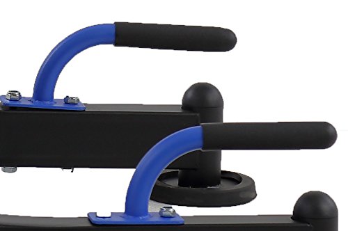 MAXXUS Hyperextension Pro, kombinierter Bauch- und Rückentrainer. Integrierte Liegestütz- Griffe. Extrem robuste Konstuktion. Extra dicke Polsterungen, auf Körpergröße anpassbar. Rückenstrecker, Torso Trainer - 7