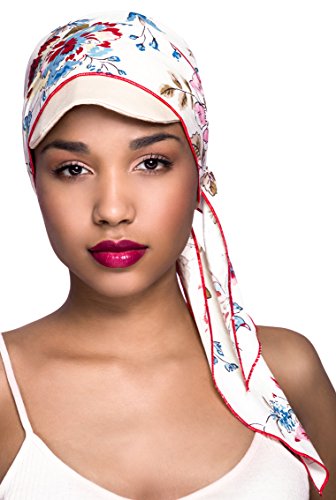 Preisvergleich Produktbild NJ Creation Kreuzfahrt Cap beige / Blumen Boden Weiß