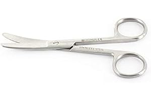 GIMA Ciseaux Courbes - Bouts Mousses Mousses - 14.5 Cm