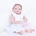 Produktbild Hongge Reborn Baby Doll,Silikon-Vinyl regeneriert Baby Puppe realistische Mädchen Babypuppe 23 Zoll 58cm realistisch Prinzessin Kinder Spielzeug für Kinder Bi Rthday Geschenk
