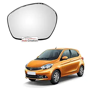 Auto Creation - Left Side View Mirror Glass for Tata Tiago/Tigor 2016-2021 Model