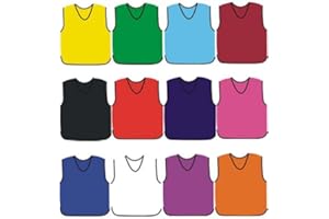 PROSTYLE SPORTS 10 Football Training Bibs Football Netball Rugby Hockey Cricket