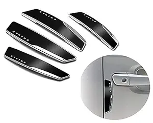 Status Black Car Door Guard Universal for all Cars Vehicles with Adhesive Tape Set of 4 Pcs