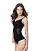 Smile YKK Women Mesh Slimming Control Bodysuit Corset Black XL Waist 70-80 cm