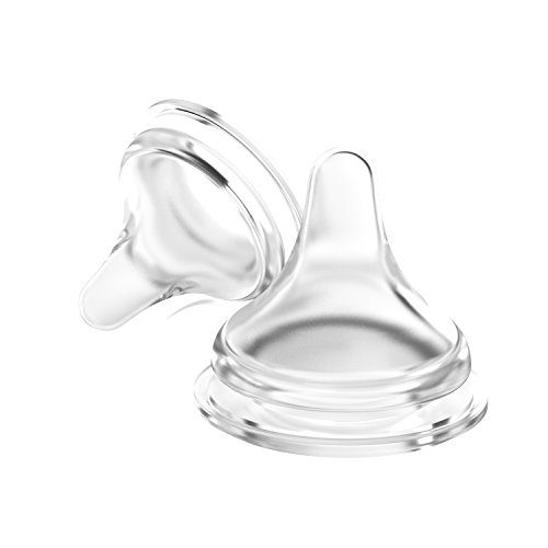 Tetina simuladora del pezón materno NaturalWave para biberón Lansinoh mOmma -  Flujo Rápido, 2 uds