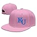 Produktbild gameser der Universität von Kansas Ku Outdoor Baseball Cap Wandern Flache Mütze Snapback, Herren, rose