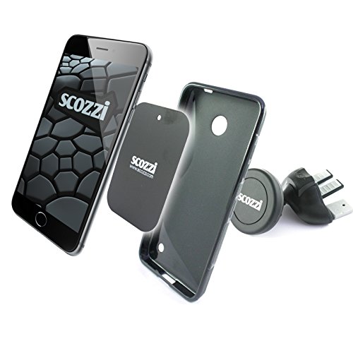 Supporto auto CD slot scozziÂ® 360Â° universale per Smartphone Cellulare Telefono Portacellulare Porta Lettore Fessura Autoveicolo Camion Autocarro Magnete Magnetico (ama7)