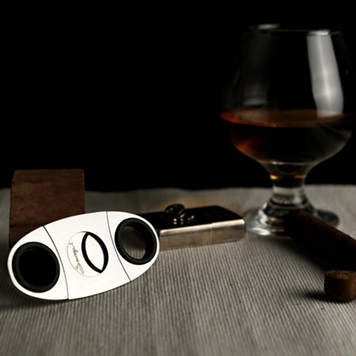 SAVAVE zigarre cutter zigarre – tool mit edelstahl doppelte klinge - 3