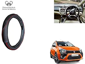 Universal Hub Car Steering Wheel Cover (Black Crock) for Celerio X