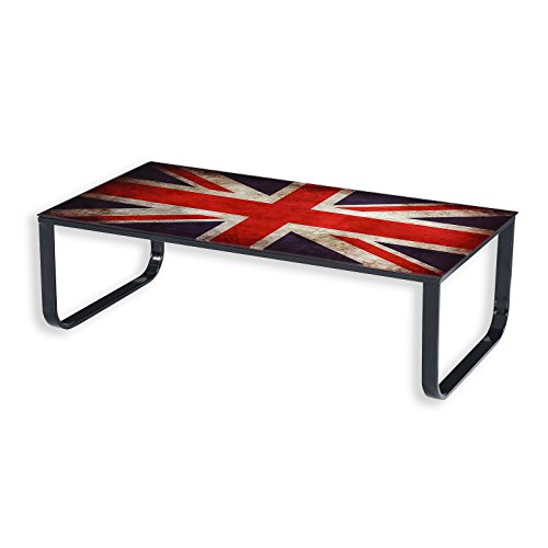 Roller Couchtisch Union Jack Flag Sicherheitsglas 105 Cm