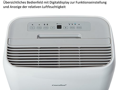 Comfee Luftentfeuchter / Bautrockner / Luftreiniger DG-30 Power 3in1 / 3 Jahre Garantie, 30 Liter, Raumgröße ca 72m²/180m³ - 5
