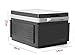 Produktbild SZXC 12L Bluetooth lithium battery Car with refrigerator Car refrigerator Refrigeration heating dorm room Mini Small Cold and warm box 46 * 34 * 27cm Power 60W , space ash [built in batteries, 12l, home dual-use]Convenient