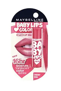 Maybelline New York Baby Lips Lip Balm, Cherry Kiss, 4g