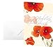 Produktbild SIGEL DS003 Glückwunschkarten Red Poppies, 10er Set mit Umschlägen