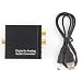 Produktbild Kongqiabona Digital Koaxial Toslink Optisch zu Analog L/R RCA Audio Konverter Adapter 3,5 mm mit Einem USB-Stromkabel