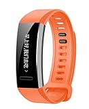 Muium Mode uhrenarmband Silikon-Ersatzband-Handgelenksschlaufe für Huawei Band 2 / Band 2 Pro Smart Watch (Orange)