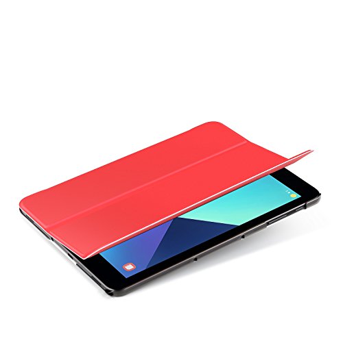 Samsung Galaxy Tab S3 9.7 hülle, IVSO hochwertiges PU Leder Etui hülle Tasche Case – mit Standfunktion, super 360° Anti-Wrestling, ist für Samsung Galaxy Tab S3 9.7 Tablet-PC perfekt geeignet (Für Samsung Galaxy Tab S3 9.7, Slim-Rot) - 3