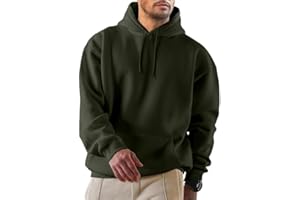 JMIERR Mens Hoodies Casual Cotton Hooded Sweatshirt Drawstring Pullover Hoodie for Men Long Sleeve