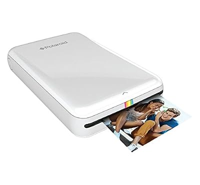 Polaroid ZIP Mobile Printer - Imprimante équipée de la technologie d’impression sans encre ZINK - Compatible avec les appareils iOS & Android - BLANC