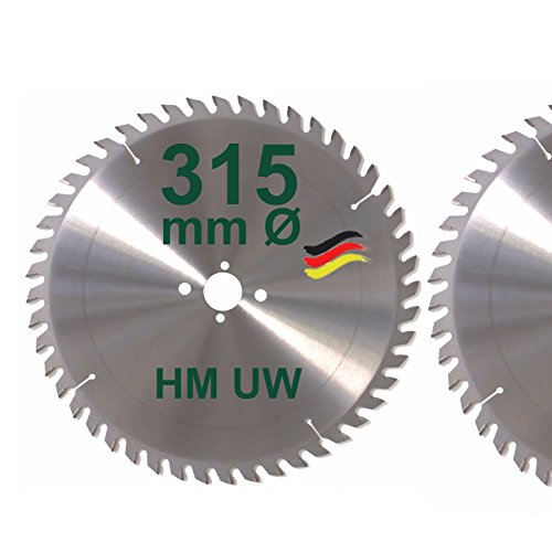 HM Sägeblatt 315 x 30 mm Zähne 48 UW Kreissägeblatt Hartmetall 315mm Ersatzsägeblatt für Avola / Atika / Elektra / Felder / Haffner / Mafell / Metabo / Scheppach / Ulmia