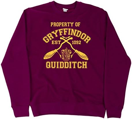 Property Of Gryffindor Quidditch Team SweatShirt Jumper Harry Potter Hogwarts Support Retail Quality