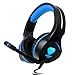 Produktbild BlueFire 3.5mm Gaming Headset Komfortable Over-Ear Wired Kopfhörer mit Weich Silikon Mikrofon für PS4 / Xbox One / Xbox one s / Nintendo Switch / Computer/ PC / Handys (Blau)